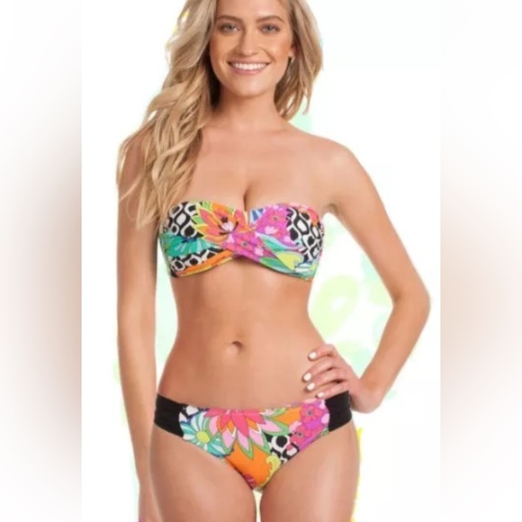 TRINA TURK SWIM Women's Balboa Shirred Hipster Swim Bottom vacation - Picture 1 of 8